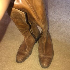 John Fluevog mid calf leather boots